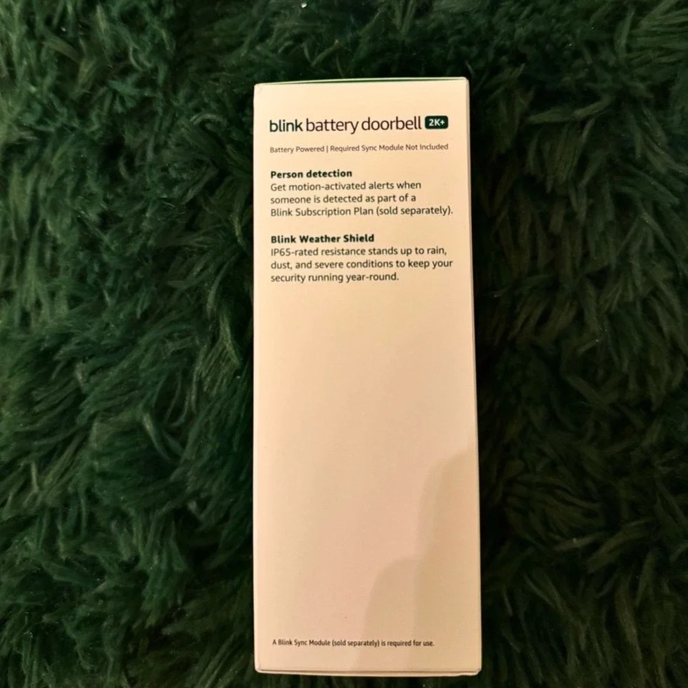Blink Battery Doorbell 2K+ Security Camera CCTV